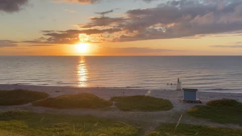 Thogo At The Beach. 🌊 Sunset Over Kaggetkat. ☀️🇩🇰❤️💪🏼