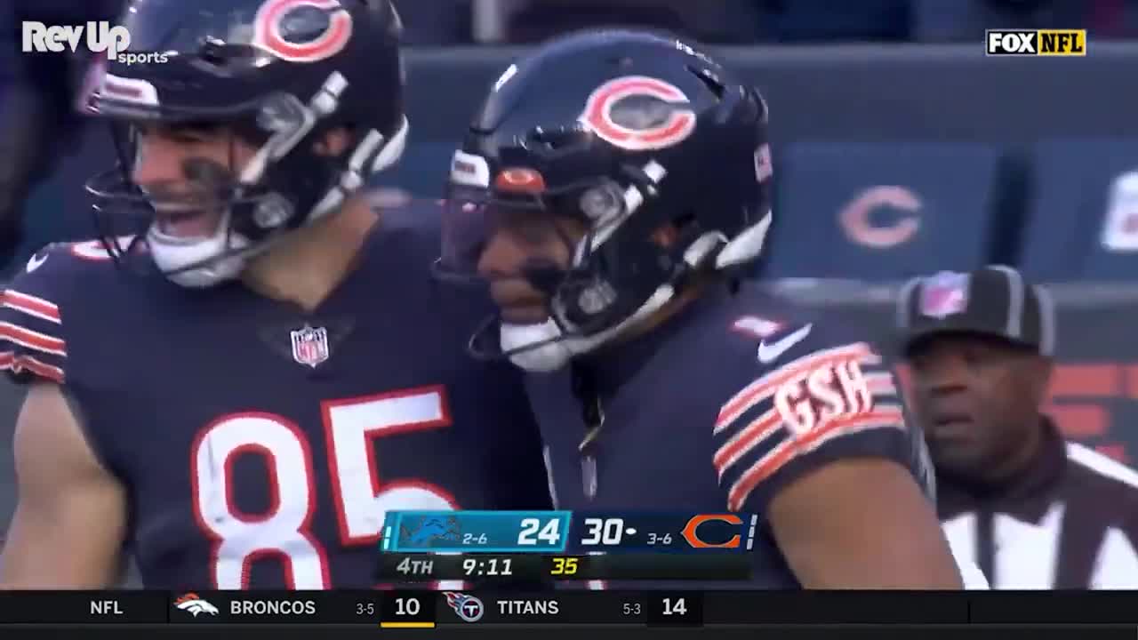 Justin Fields 67 Yard TD vs Lions