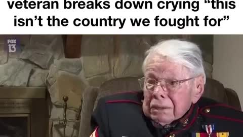 100 years old vet cries…