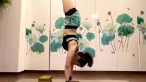 Yoga Handstanding Pose