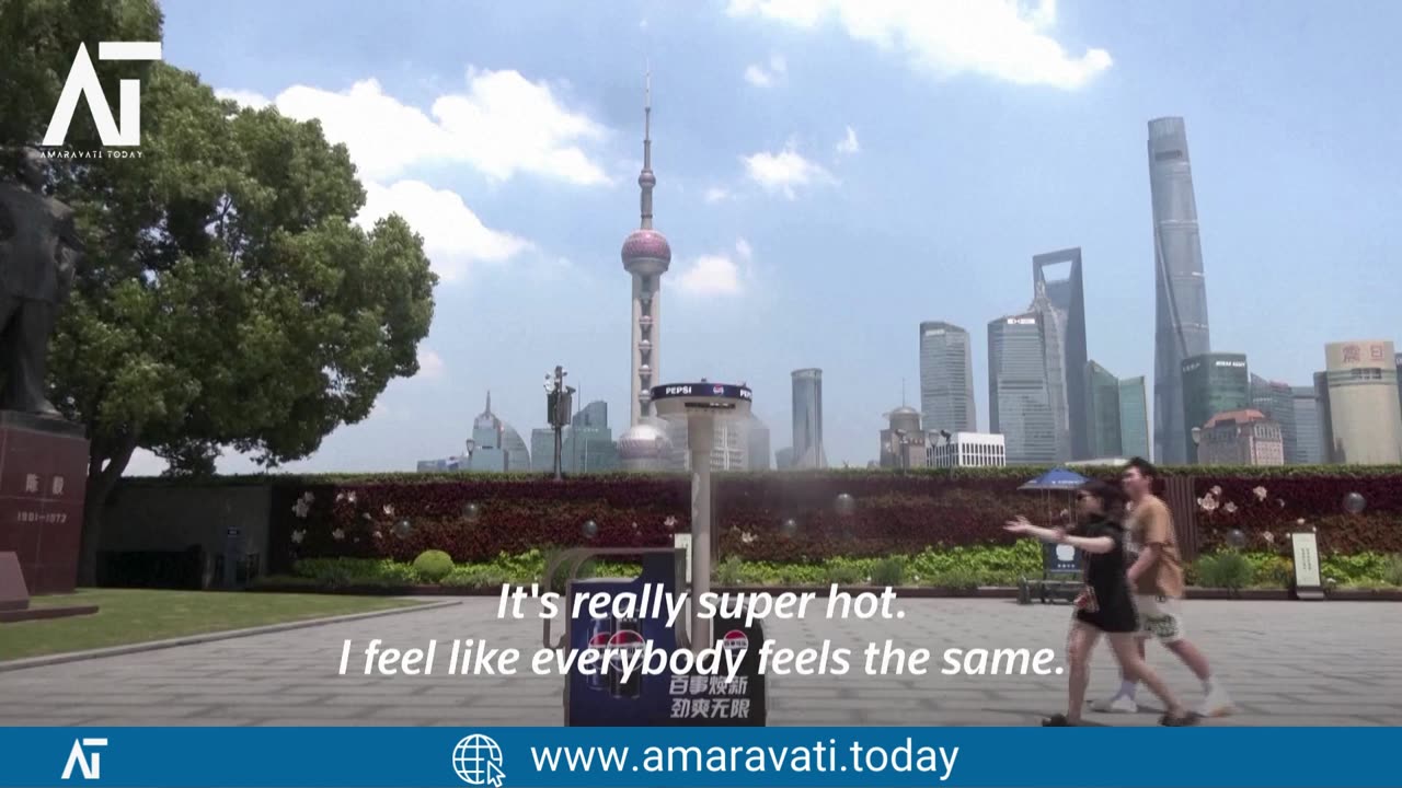 Shanghai Heatwave Alert Students Struggle in 100°F+ Temps | Amaravati Today News