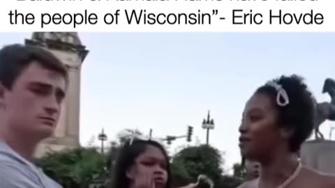 Two black women in Wisconsin torch Quemala Harris!