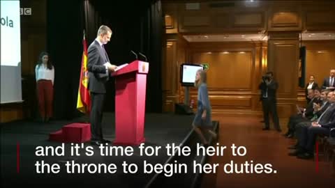 Spain's princess delivers her first speech - BBC News