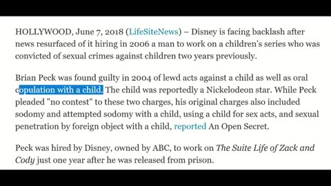 Disney's Pedo Problem