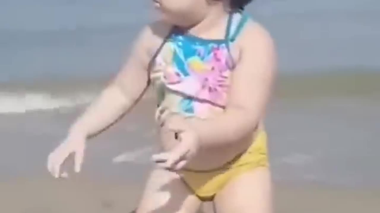 Cute baby funny dance