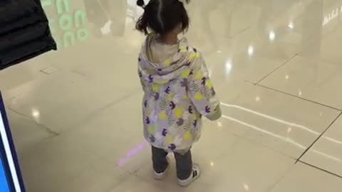 Shopping at a mall in China.