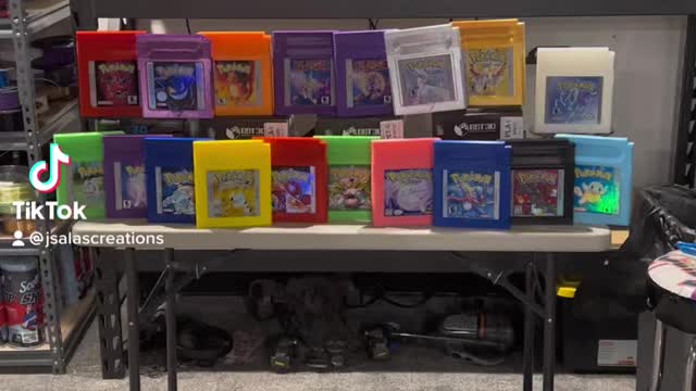 3D printed Pokemon cartridges