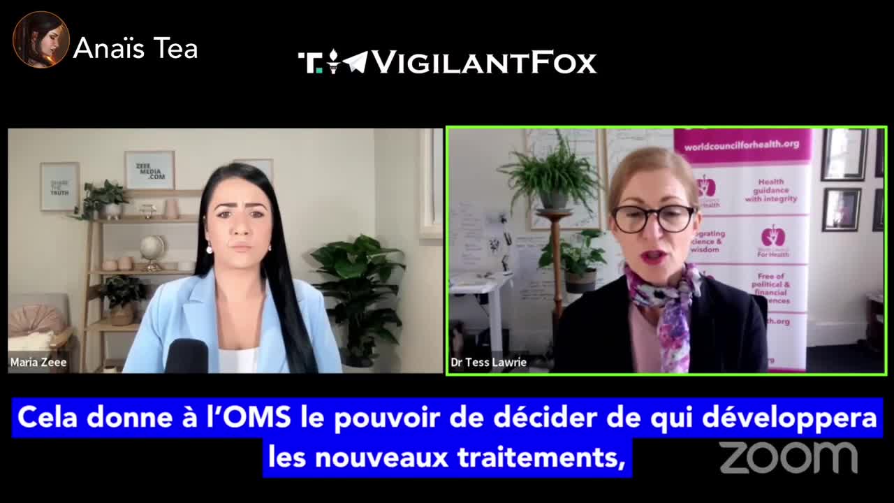 Le Dr Tess Lawrie nous alerte concernant ce nouveau "Traité international