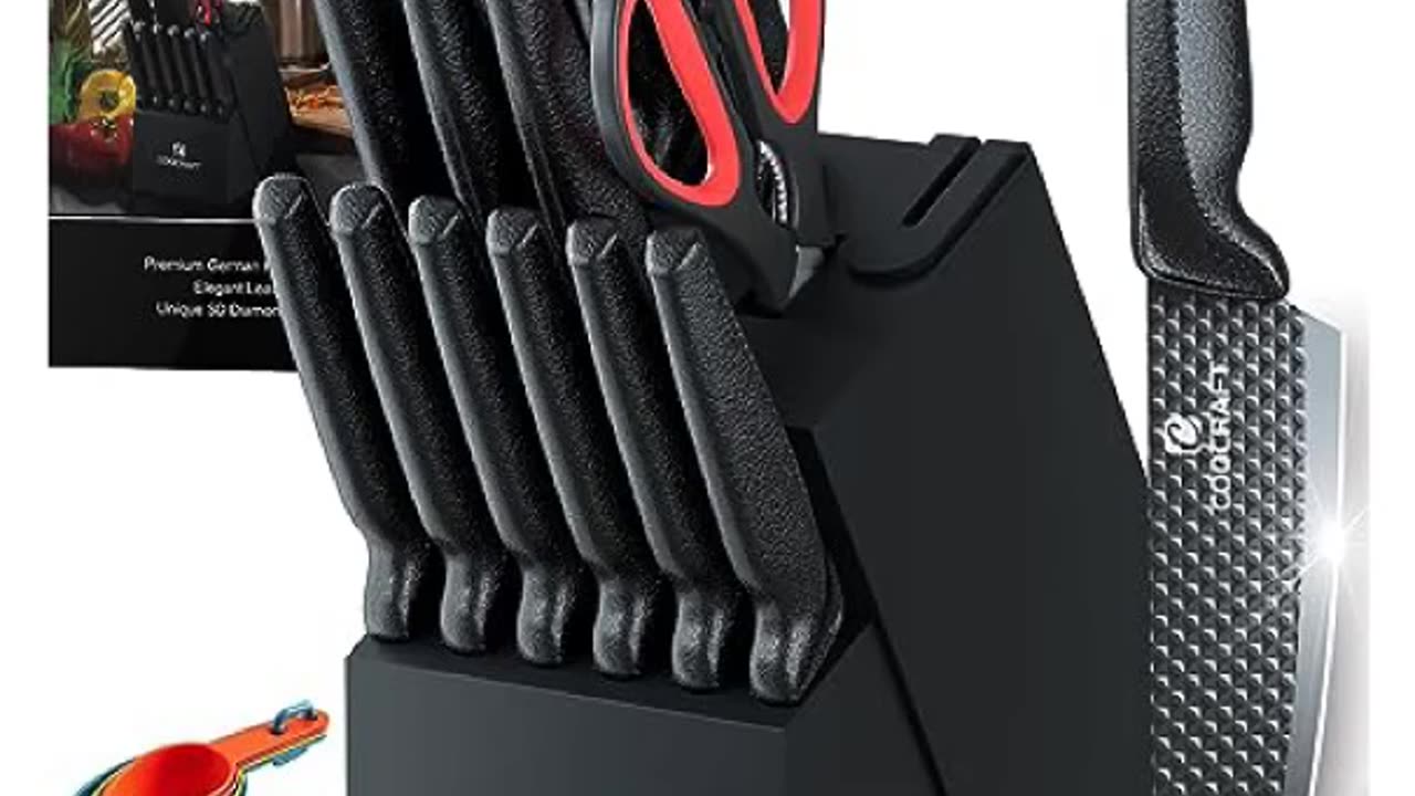 COOCRAFT Knife Set , https://amzn.to/3OSqT8N