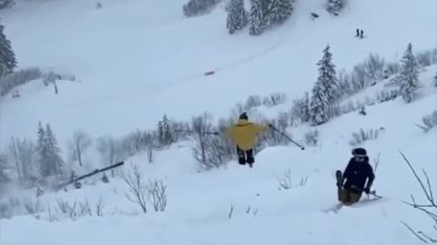 The Most Epic Ski And Snowboard Crashes #shorts #ski #snowboarding Part 2!