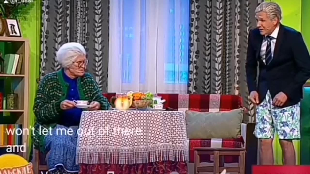 Russian humor show ..Biden and his wife..Joke.