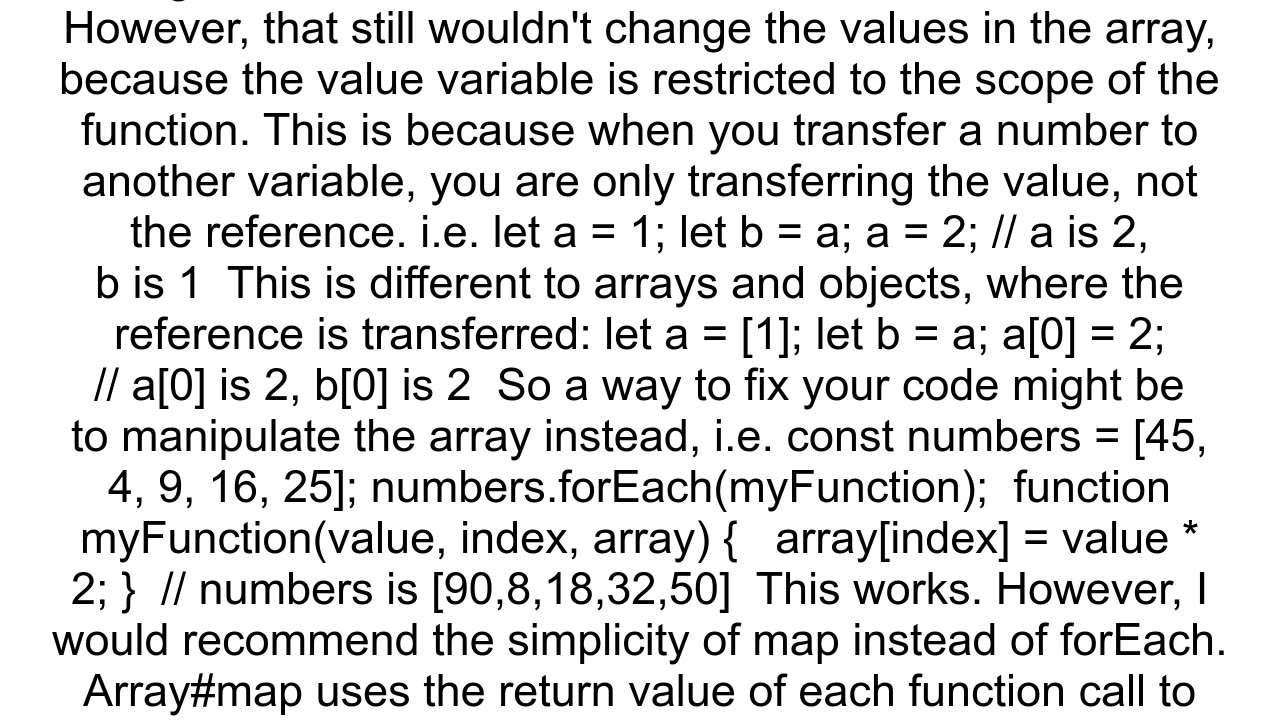 JavaScript Array forEach function not working