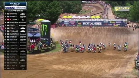 AMA Motocross Southwick 250 Moto 1 Start