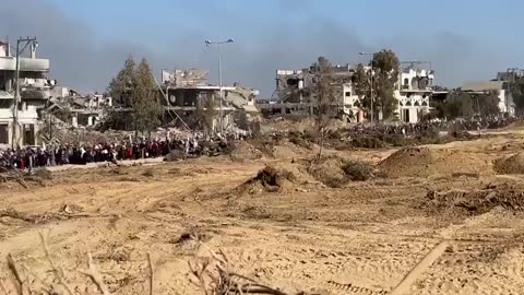 Humanitarian Corridor Leading South from Gaza City