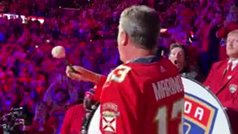 Protect home ice. - - @DanMarino getting the @flapanthers crowd HYPED before Game 3