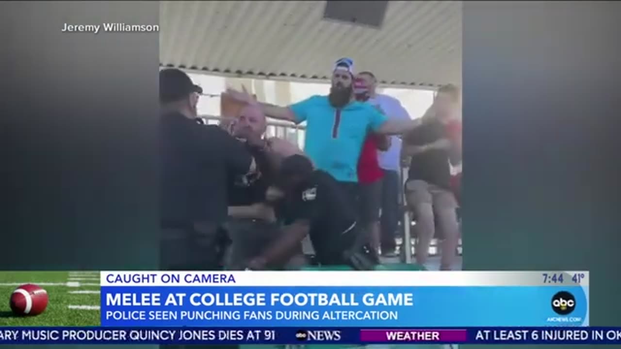 Video shows police punching fans during altercation at Florida-Georgia football game