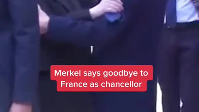 'Thank you very much, dear Angela' Macron bids farewell to Merkel
