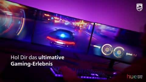 Philips Hue Play Gradient Lightstrip für drei Monitore