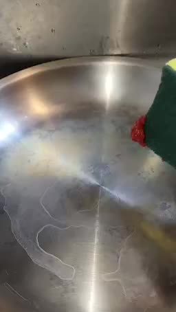 Tomato paste for cleaning cookware.