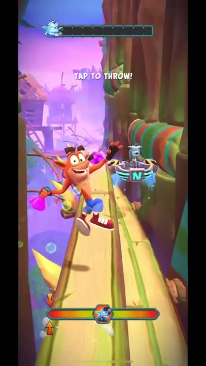 Frosty Fake Crash Battle Run Gameplay On The Great Gate - Crash Bandicoot: On The Run!