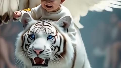 White Loin King | White Tiger in Loving Mood | Dangerous Tiger