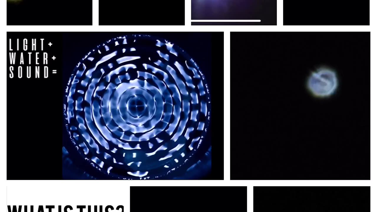 water, light and sound vibrations