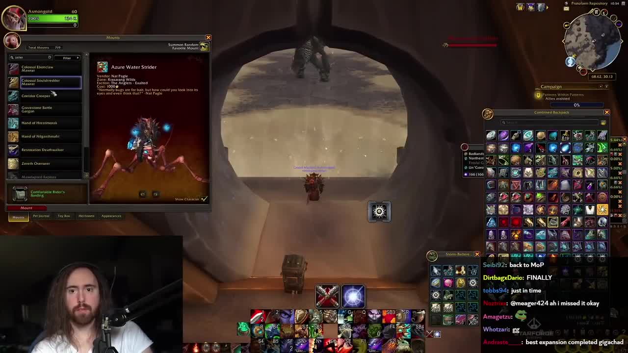 Asmongold got the Mythic Jailer Mount in WoW