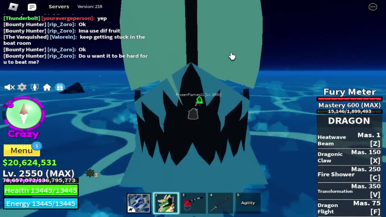 Blox Fruits - More rough seas struggle with Frozen