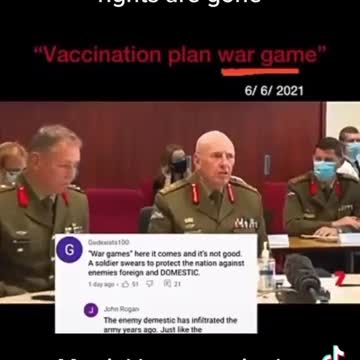 AUSTRALIA: Vaccination Rollout "War Game", 6/6/21