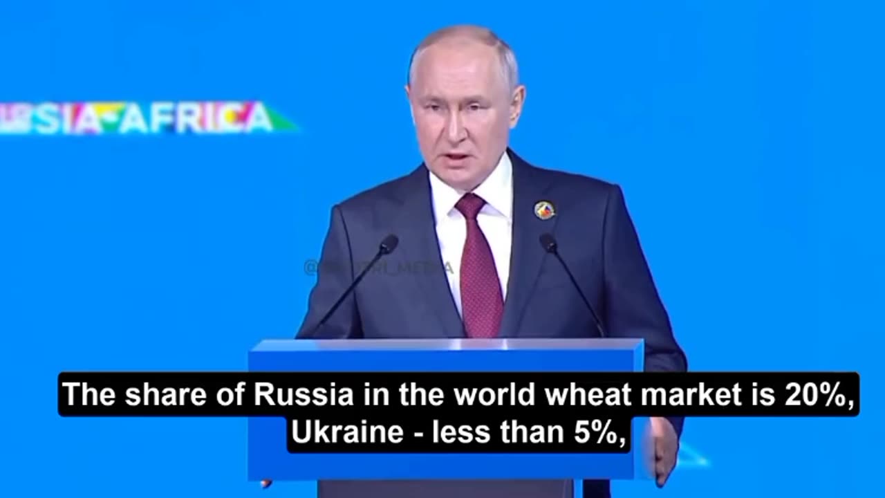 Putin said Russia will provide 25-50,000 tons of free grain, with free delivery.