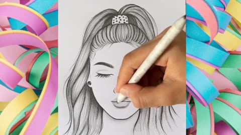 How to draw a beautiful girl step by step || Pencil Sketch for beginners || Pencil drawing easy