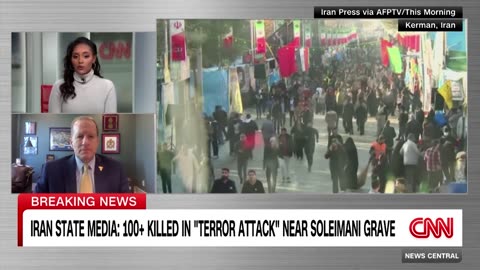Video shows moment of explosion in Iran
