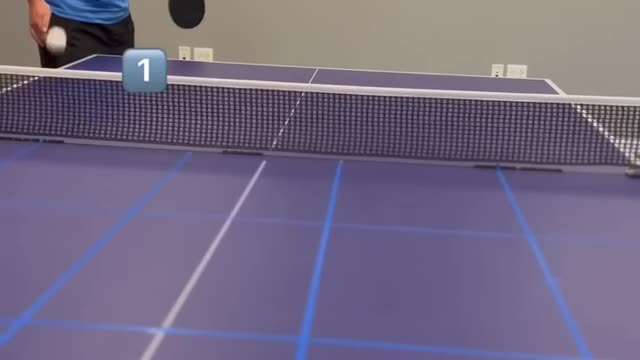 Four square serve challenge. One bounce in each quarter