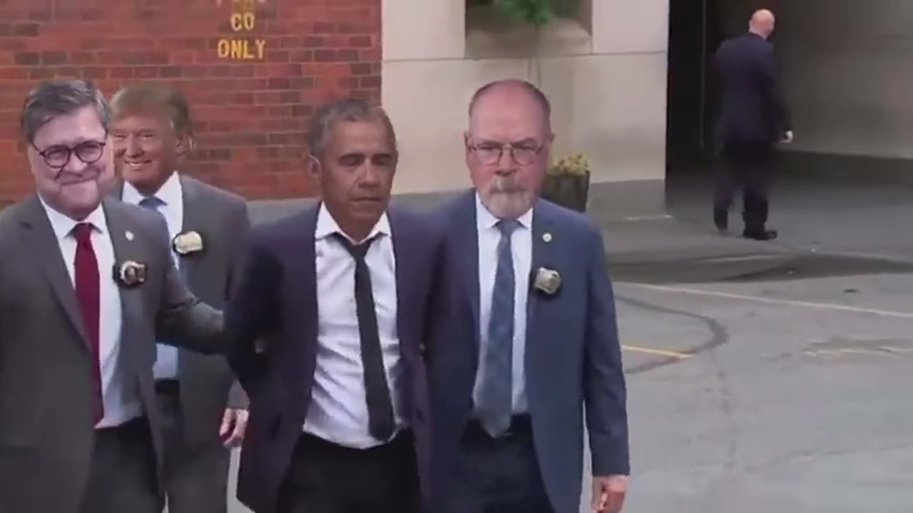 Funny Video - President Donald Trump, John Durham And Bill Barr Perp Walking Barrack Obama