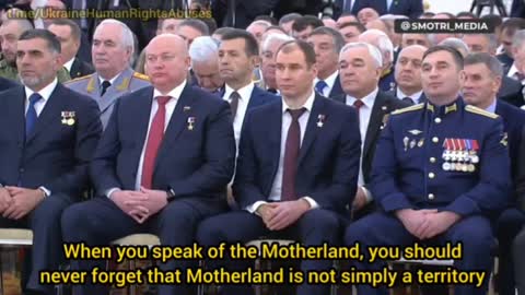 Motherland is not just territories, it is the people you protect - Putin