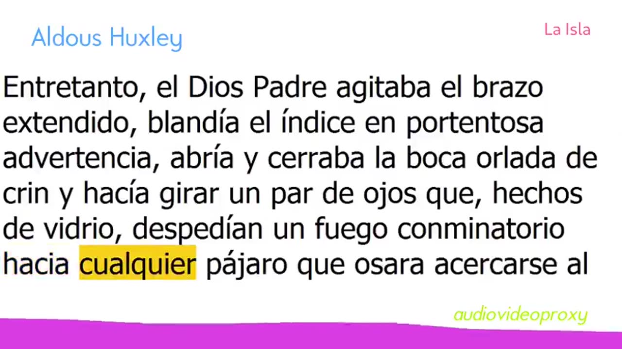 Aldous Huxley - La Isla 3/4