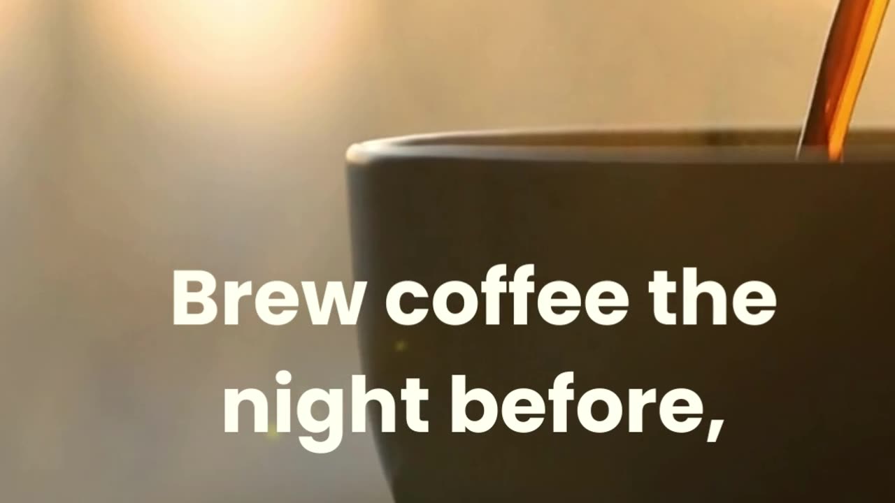 Enjoy a quick and refreshing iced coffee in the morning. #CoffeeLovers #Morning