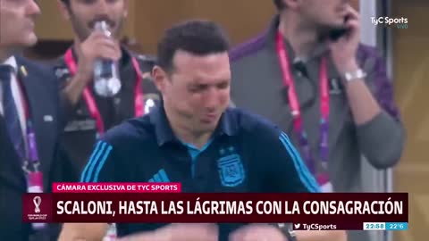 Reaccion Emocionante De Lionel Scaloni Ante La Victoria de Argentina vs Francia