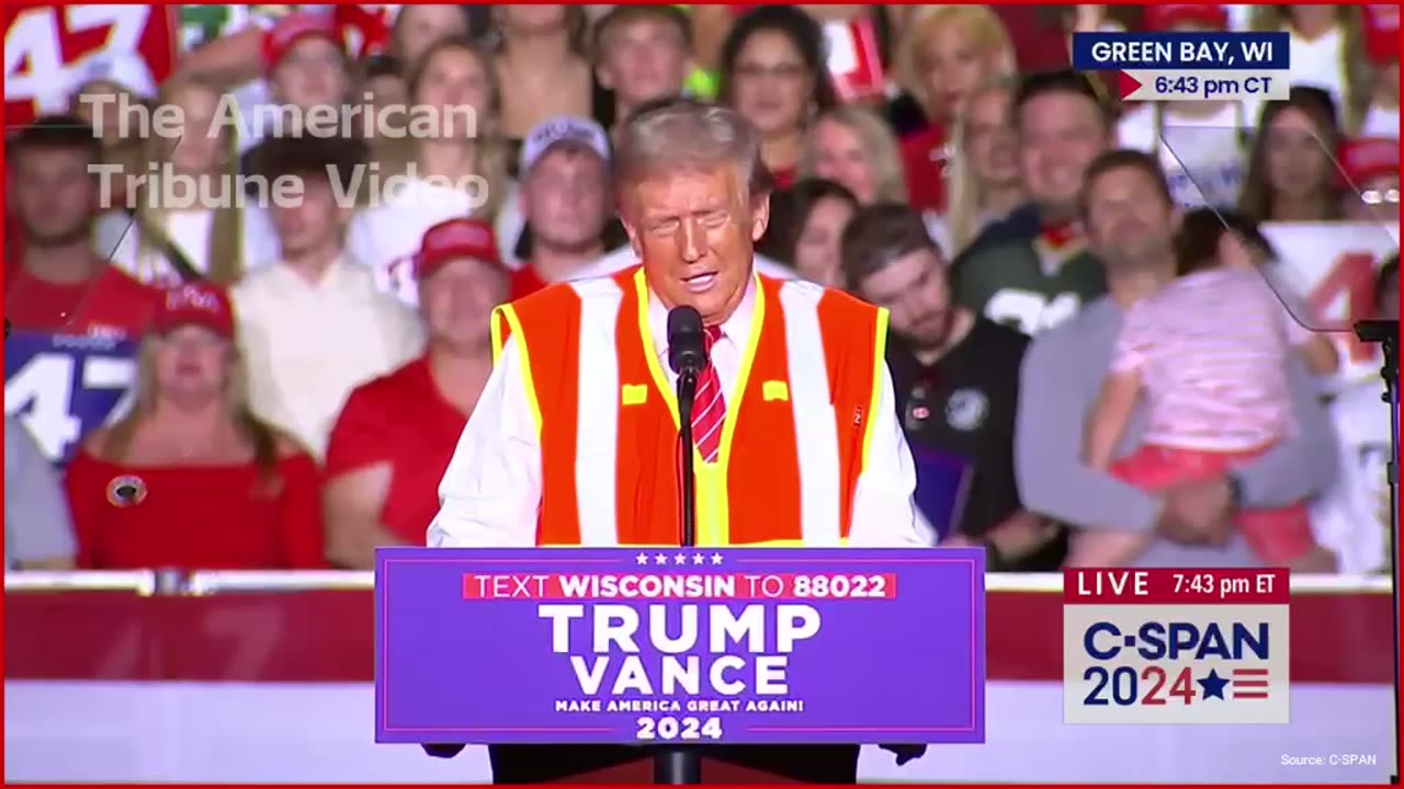 WATCH: Crowd Roars with Laughter as Trump Tells Hilarious Story about Wearing Garbage Vest