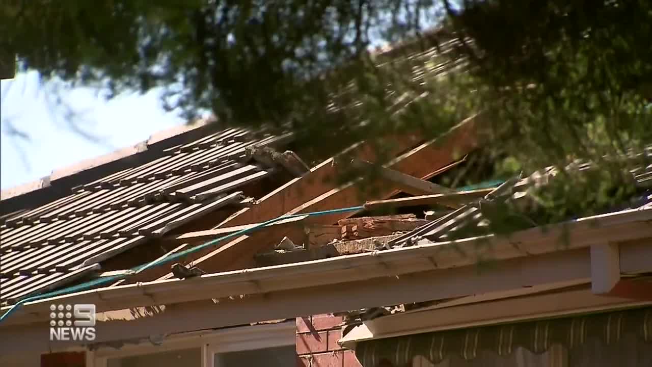 Trainee pilot crashes into roof of Melbourne home | 9 News Australia