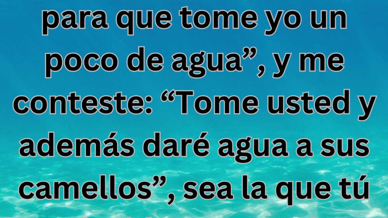 "La señal de la esposa elegida" Génesis 24:14.