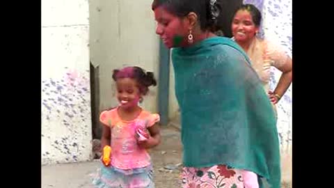 Vennela Playing with Puppy