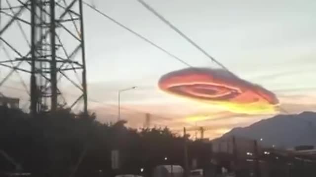 Weird shaped clouds - portal?