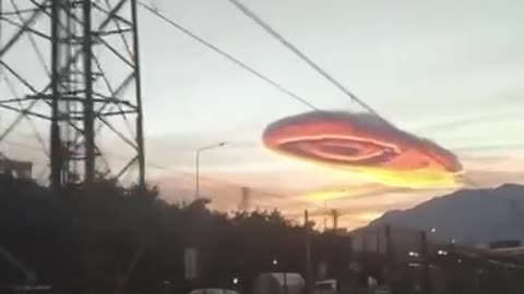 Weird shaped clouds - portal?