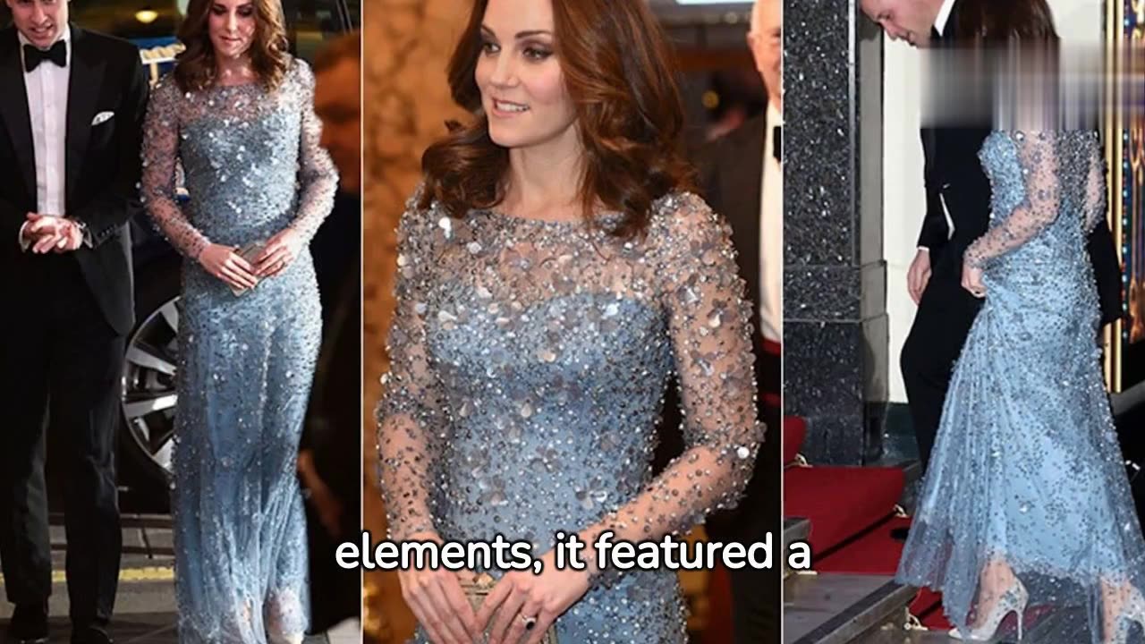 "Ice Queen Elegance: Princess Kate Steals the Spotlight in Breathtaking Blue"