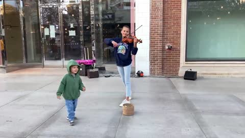 THE BOY KISSED ME during my street performance | Warrior - Violin Cover - Karolina Protsenko