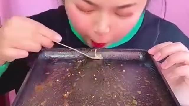 Eat to eat ASMR Chinese mukbang wierd Food🥗🥓Fast Food Eating Show