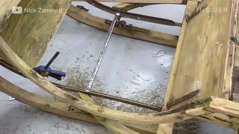 How A Rotting Christmas Sleigh Is Restored _ Refurbished _ Insider