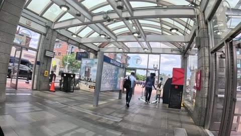 A Walking Tour Through a Boston Subway: Public Transportation in Boston, Massachusetts