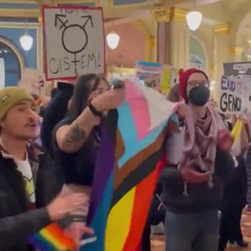 LGBTQ activists took over the Iowa State Capitol over a new bill